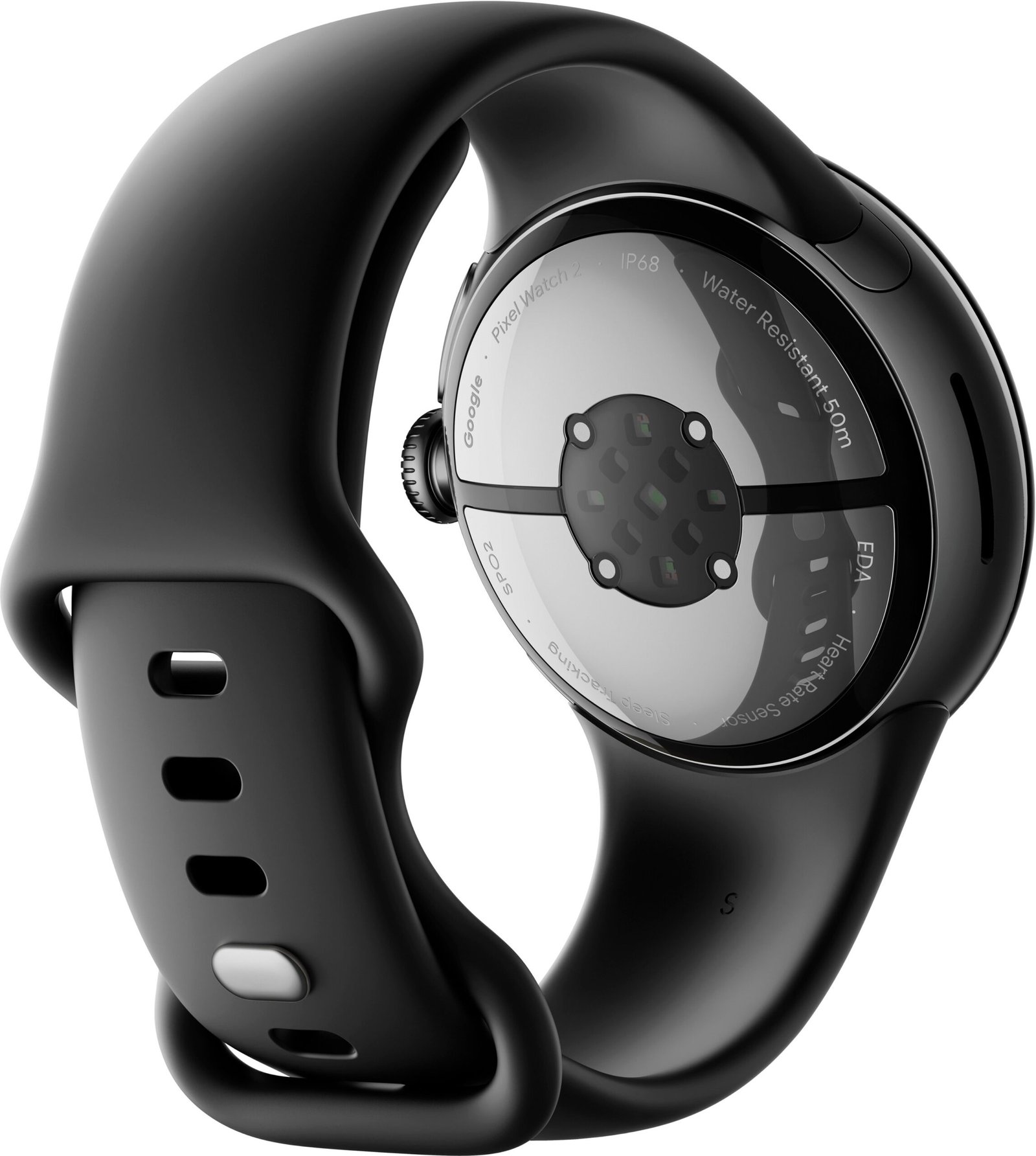 Stay Connected in Style with the Google Pixel Watch 2 - Matte Black Case with Obsidian Active Band thumbnail 3