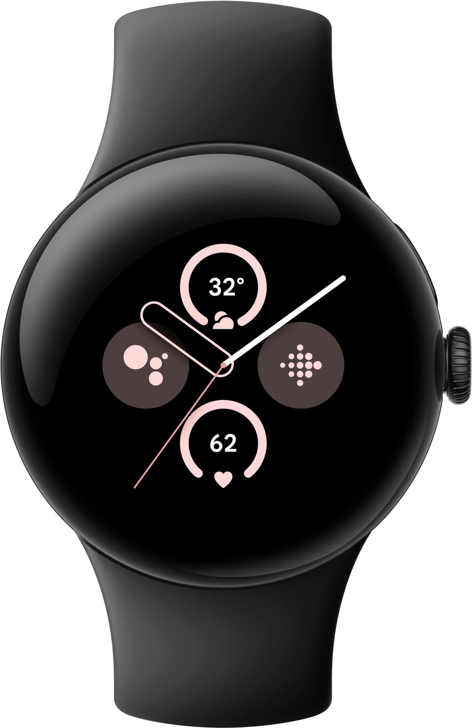 Stay Connected in Style with the Google Pixel Watch 2 - Matte Black Case with Obsidian Active Band thumbnail 2