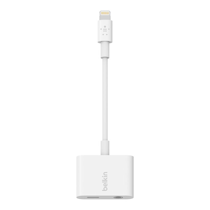BELKIN 3.5MM AUDIO ROCK STAR LIGHTNING CHARGE WHITE