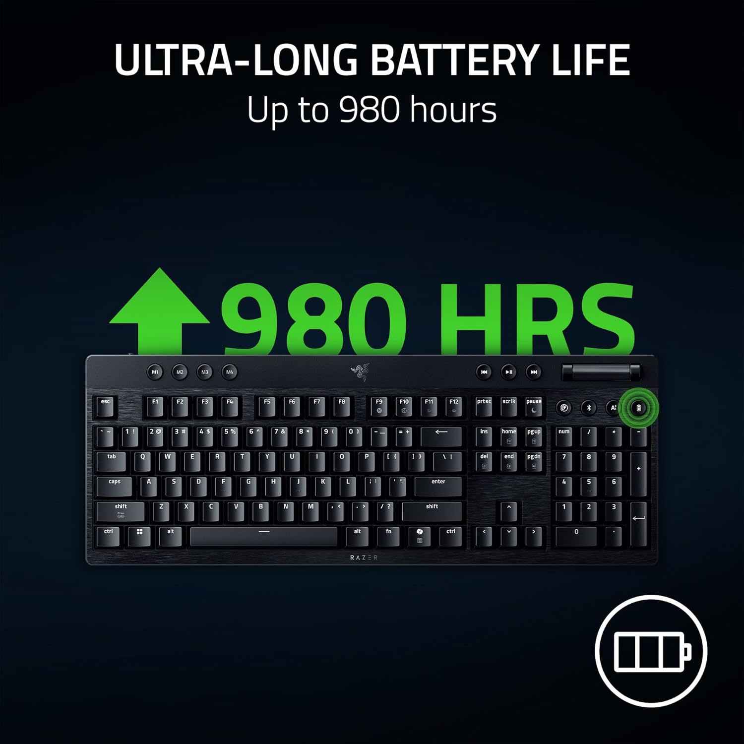 RAZER BLACKWIDOW V4 LOW-PROFILE HYPERSPEED MECHANICAL GAMING KEYBOARD RZ03-05270100-R3M1 thumbnail 11