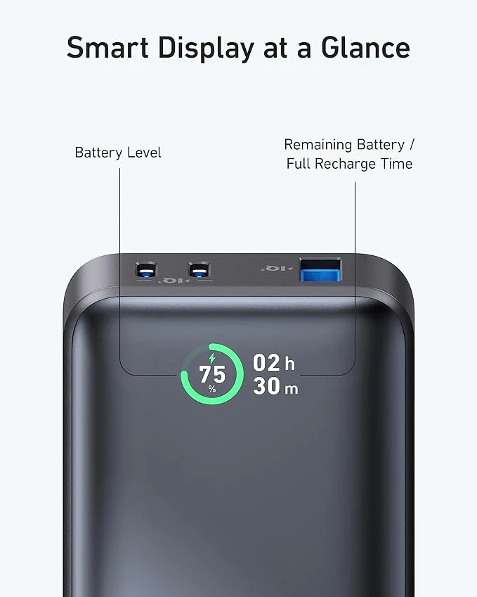 ANKER 533 POWERCORE 30W 10000MAH POWER BANK BLACK A1256H11 thumbnail 5