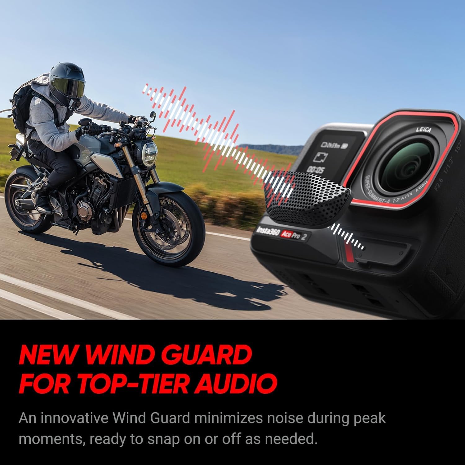 INSTA 360 ACE PRO 2 8K AI-POWERED ACTION CAMERA WITH SINGLE BATTERY BLACK CINSBBGA thumbnail 6