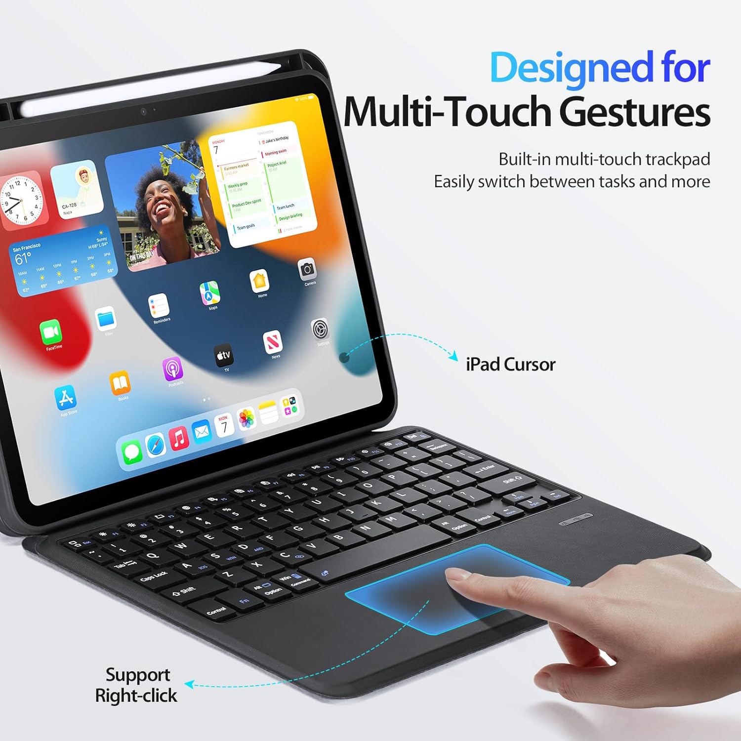 DUX DUSIC TK SERIES IPAD 10 (2022) KEYBOARD BLACK DKB004 thumbnail 4