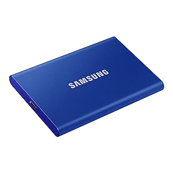 SAMSUNG PORTABLE SSD T7 1TB BLUE MU-PC1T0H