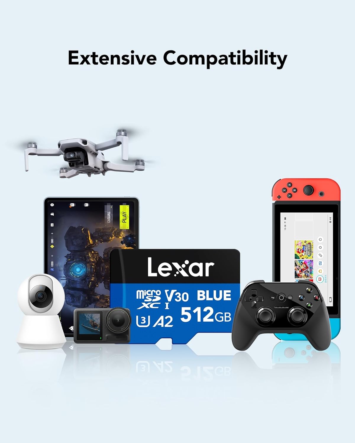 LEXAR BLUE PLUS MICROSDXC UHS-I CARD 512GB 170MB/S LMSBLPL512G-BNANG thumbnail 5