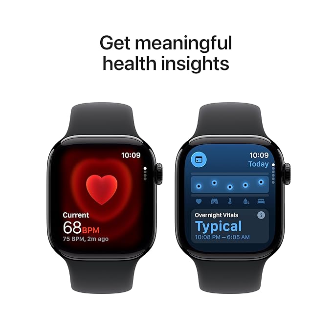 APPLE WATCH SERIES 11 GPS 42MM 2025 JET BLACK ALUMINIUM CASE WITH BLACK SPORT BAND - M/L MEQU4 thumbnail 2