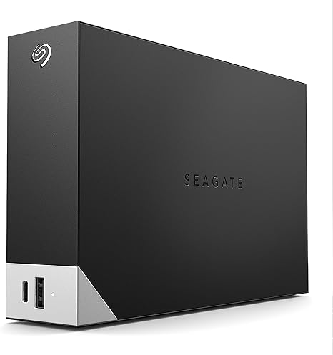 SEAGATE 12TB ONE TOUCH DESKTOP EXTERNAL DRIVE WITH BUILT-IN HUB BLACK STLC12000400