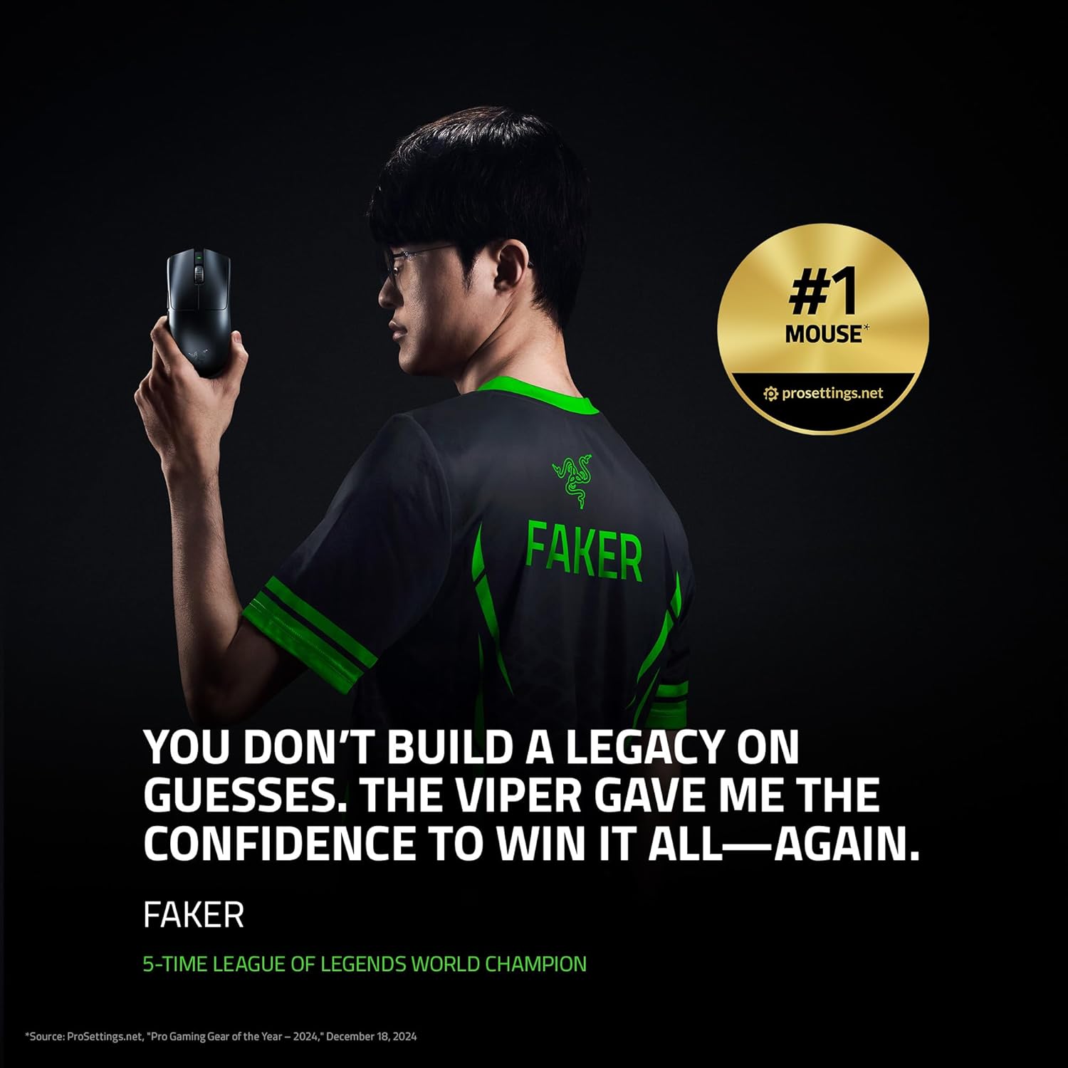 RAZER VIPER V3 PRO SE OPTICAL WIRELESS GAMING MOUSE BLACK RZ01-04550100-R3G1 thumbnail 5