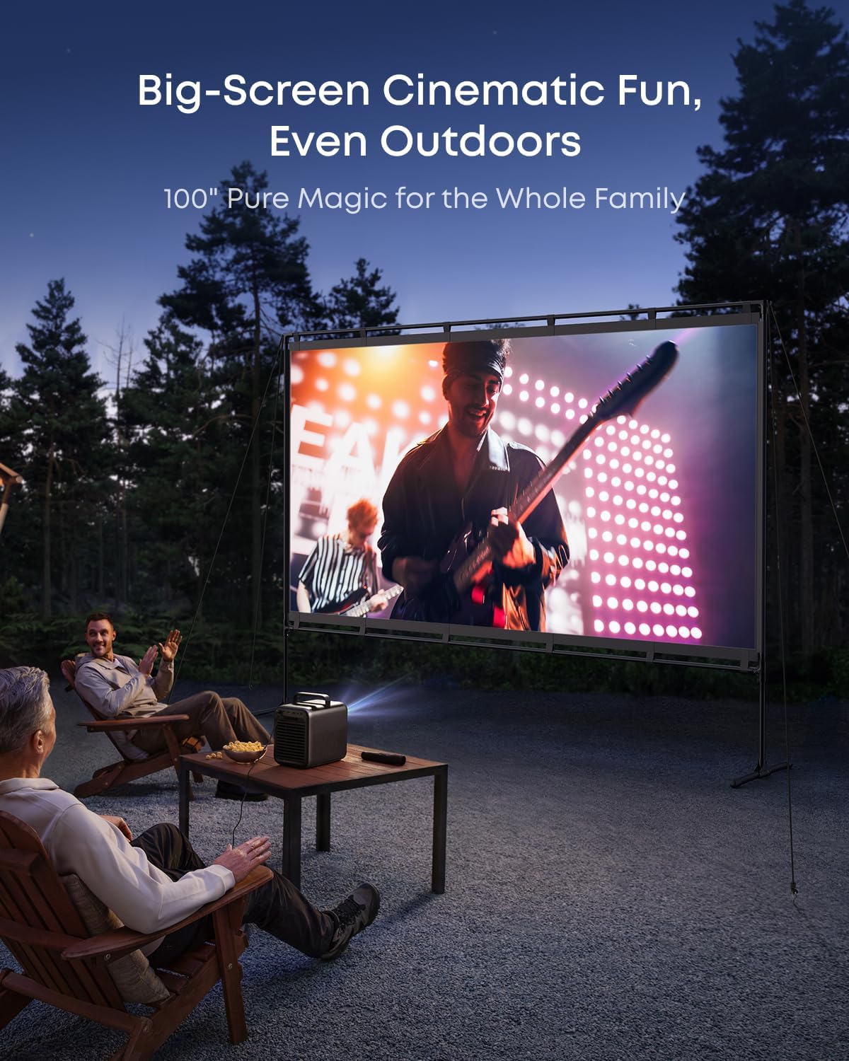 ANKER NEBULA 100-INCH OUTDOOR PROJECTOR SCREEN WITH STAND D2010111 thumbnail 2