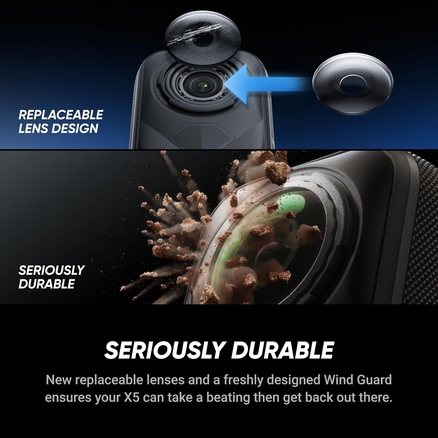 INSTA360 X5 8K ACTION CAMERA WITH ESSENTIAL BUNDLE BLACK CINSAAHA thumbnail 7
