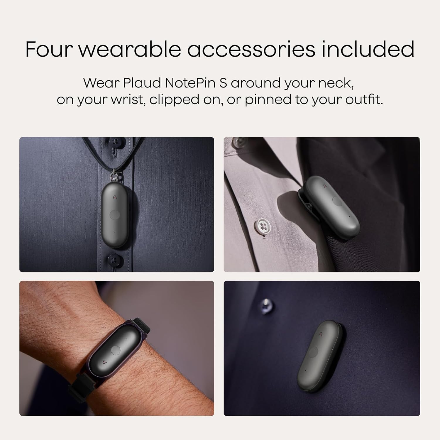 PLAUD NOTE PIN S AI NOTE TRACKER 64GB BLACK PN0210 thumbnail 8