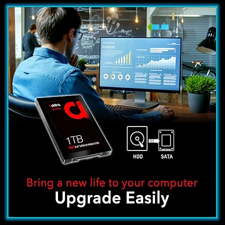 ADDLINK 2.5 INCH 3D NAND SATA III 6GB/S 1TB SSD BLACK AD1TBS20S3S thumbnail 4