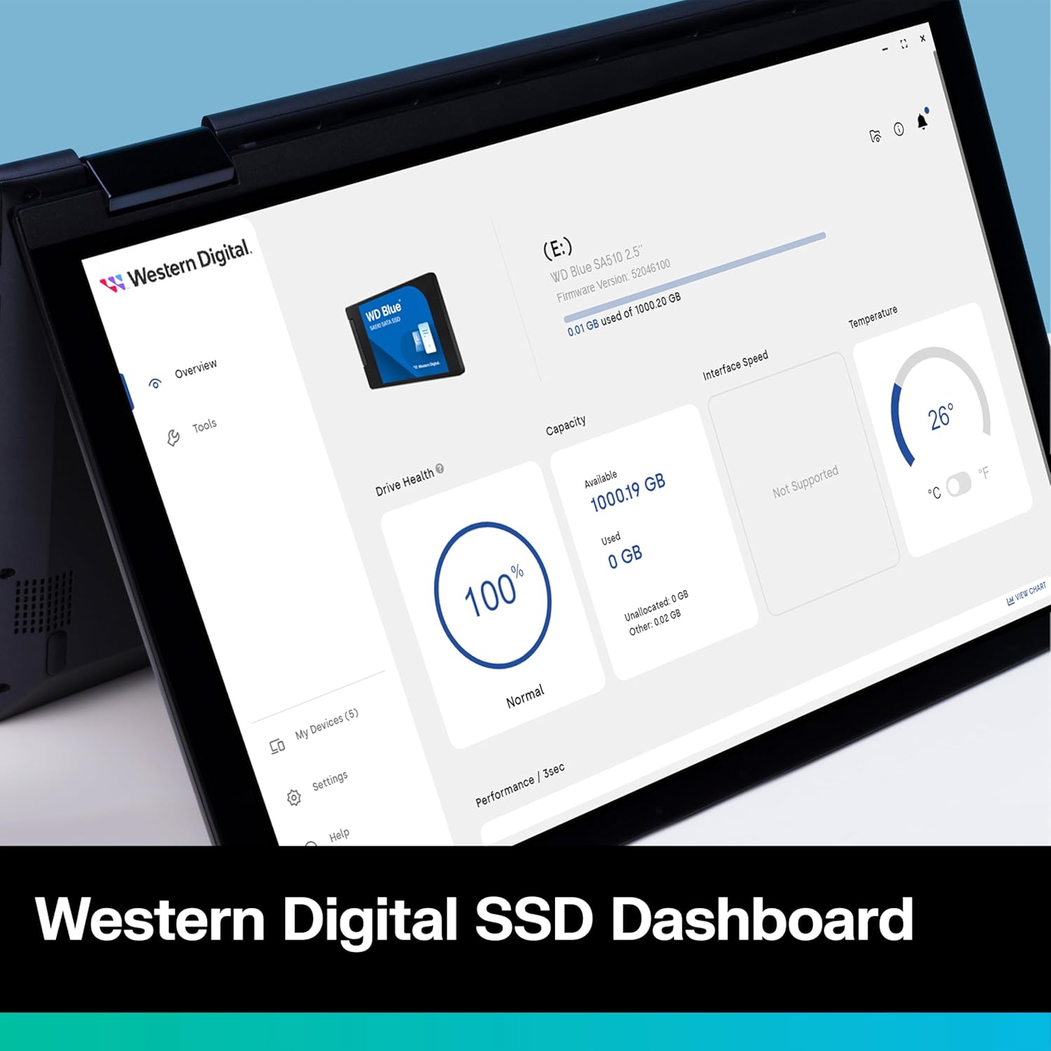 WD BLUE SSD SATA SA510 500GB UP TO 560MB/S WDS500G3B0A-00AXR0 thumbnail 5