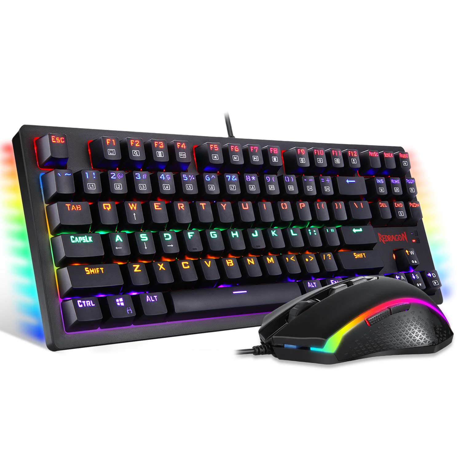 REDRAGON GAMING ESSENTIALS KEYBOARD MOUSE COMBO 2 IN 1 K552RGB-BA