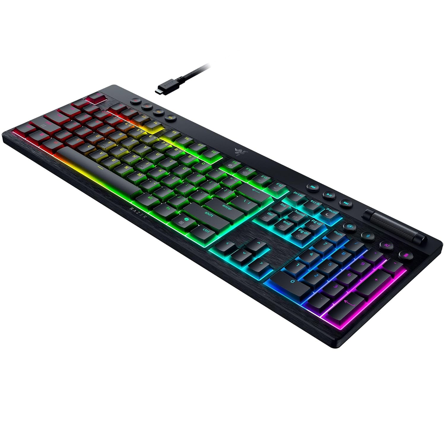 RAZER BLACKWIDOW V4 LOW-PROFILE HYPERSPEED MECHANICAL GAMING KEYBOARD RZ03-05270100-R3M1 thumbnail 3