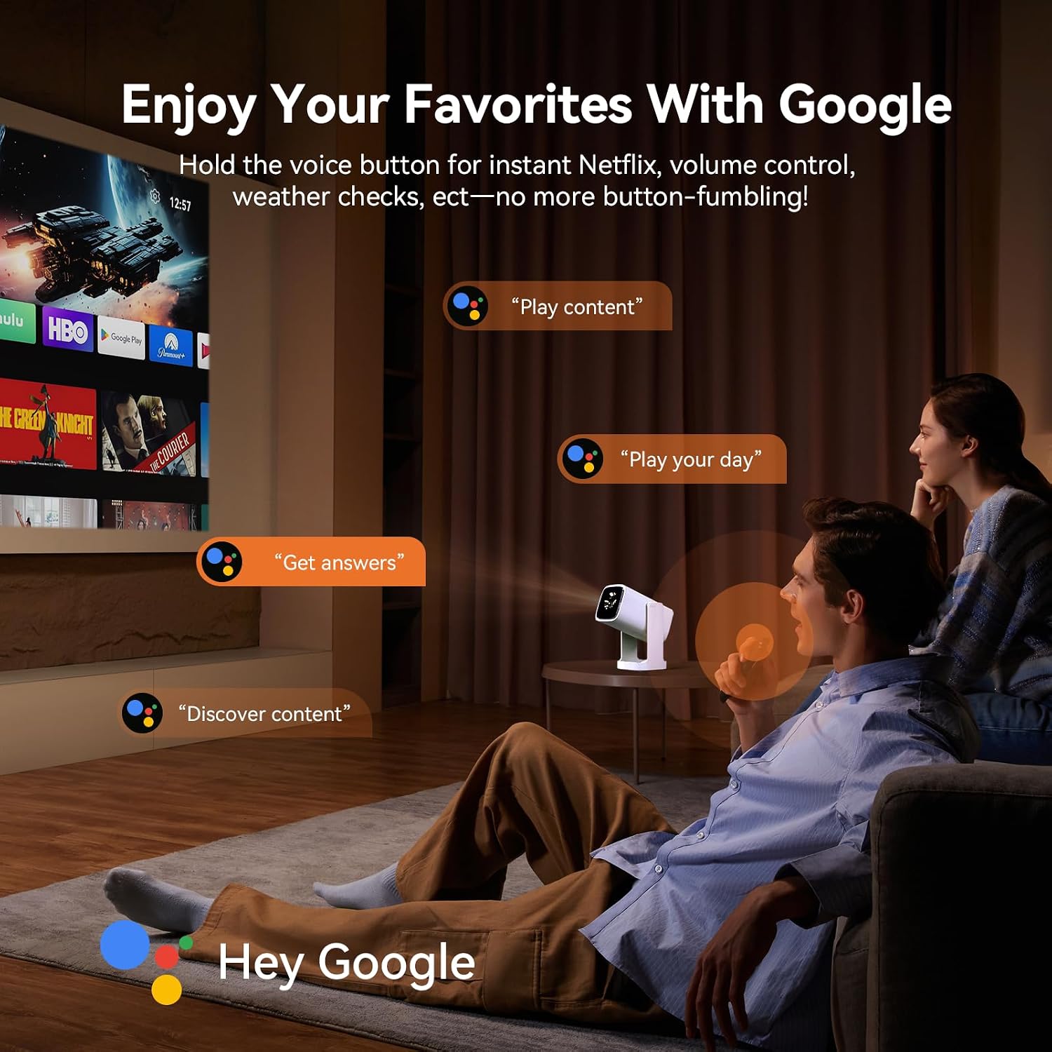 WANBO CUBE 1 360 ADJUSTABLE SMART PROJECTOR WITH WI-FI AND BLUETOOTH ANDROID TV 11 SKY BLUE thumbnail 5