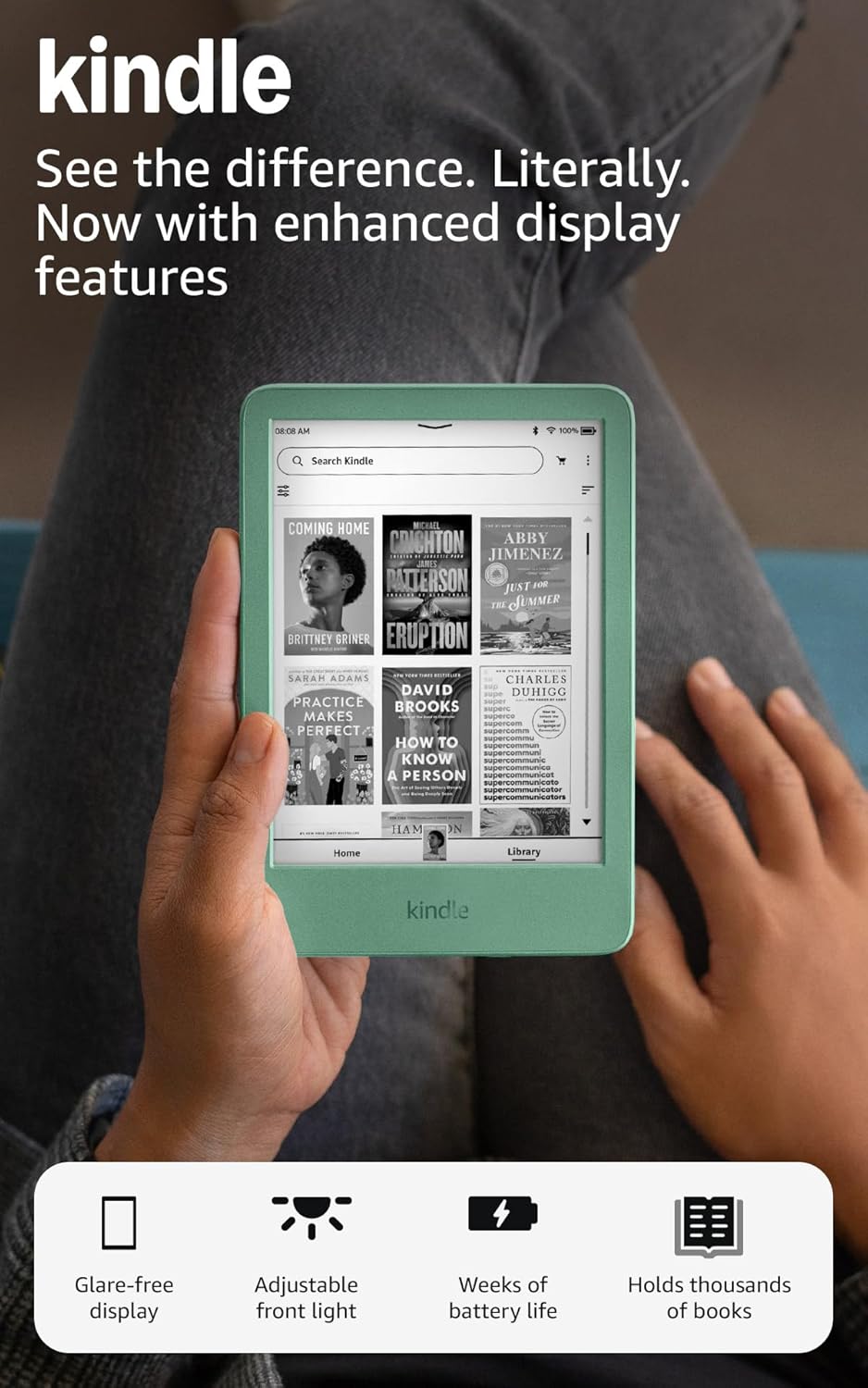 AMAZON KINDLE 11TH GENERATION 16GB WI-FI 2024 GREEN RS23CV thumbnail 2