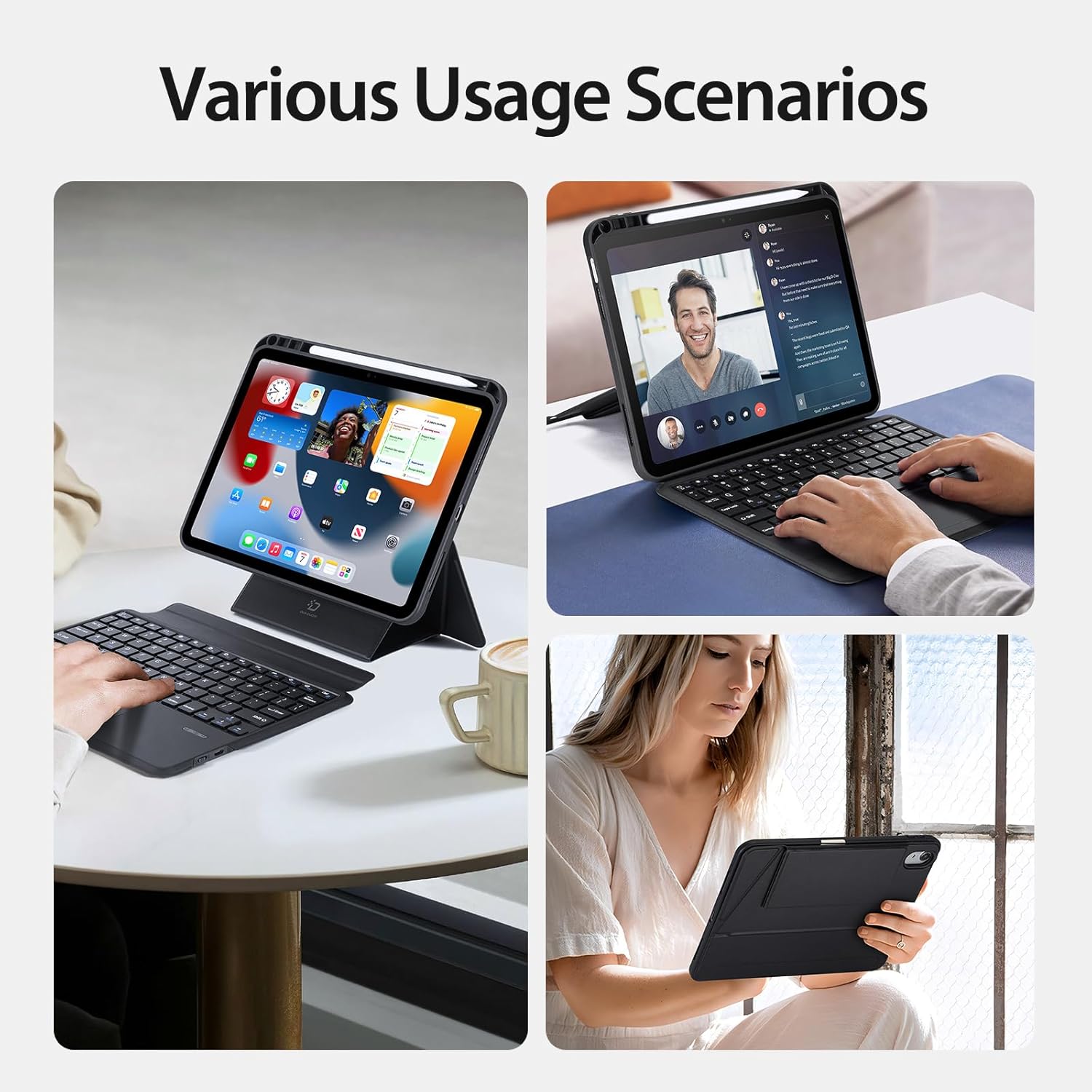 DUX DUSIC TK SERIES IPAD 10 (2022) KEYBOARD BLACK DKB004 thumbnail 7