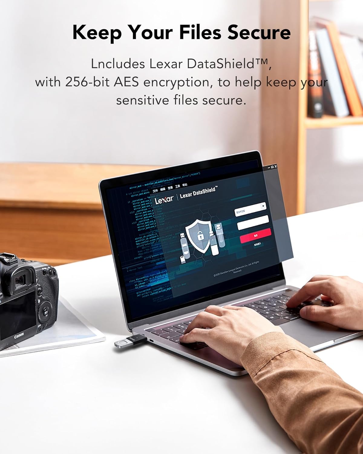 LEXAR JUMPDRIVE FINGER PRINT F35 PRO USB 3.2 GEN 1 400MBS 128GB LJDF35P128G-RNBNG thumbnail 6