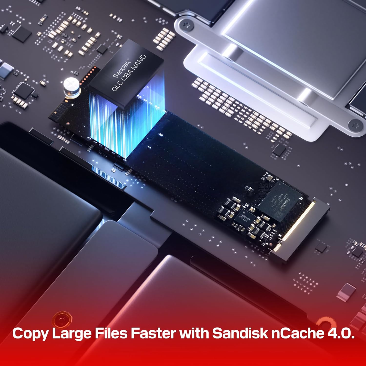 WD INTERNAL SSD 2TB SN5100 M.2 NVME 2280 PCIE 4.0 7100MB/S BLUE WDS200T5B0E thumbnail 3