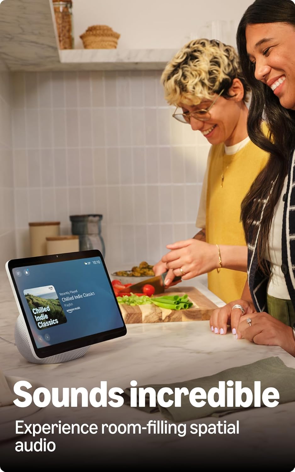 AMAZON ECHO SHOW 11TH GEN SMART DISPLAY WITH ALEXA+ GLACIER WHITE thumbnail 6