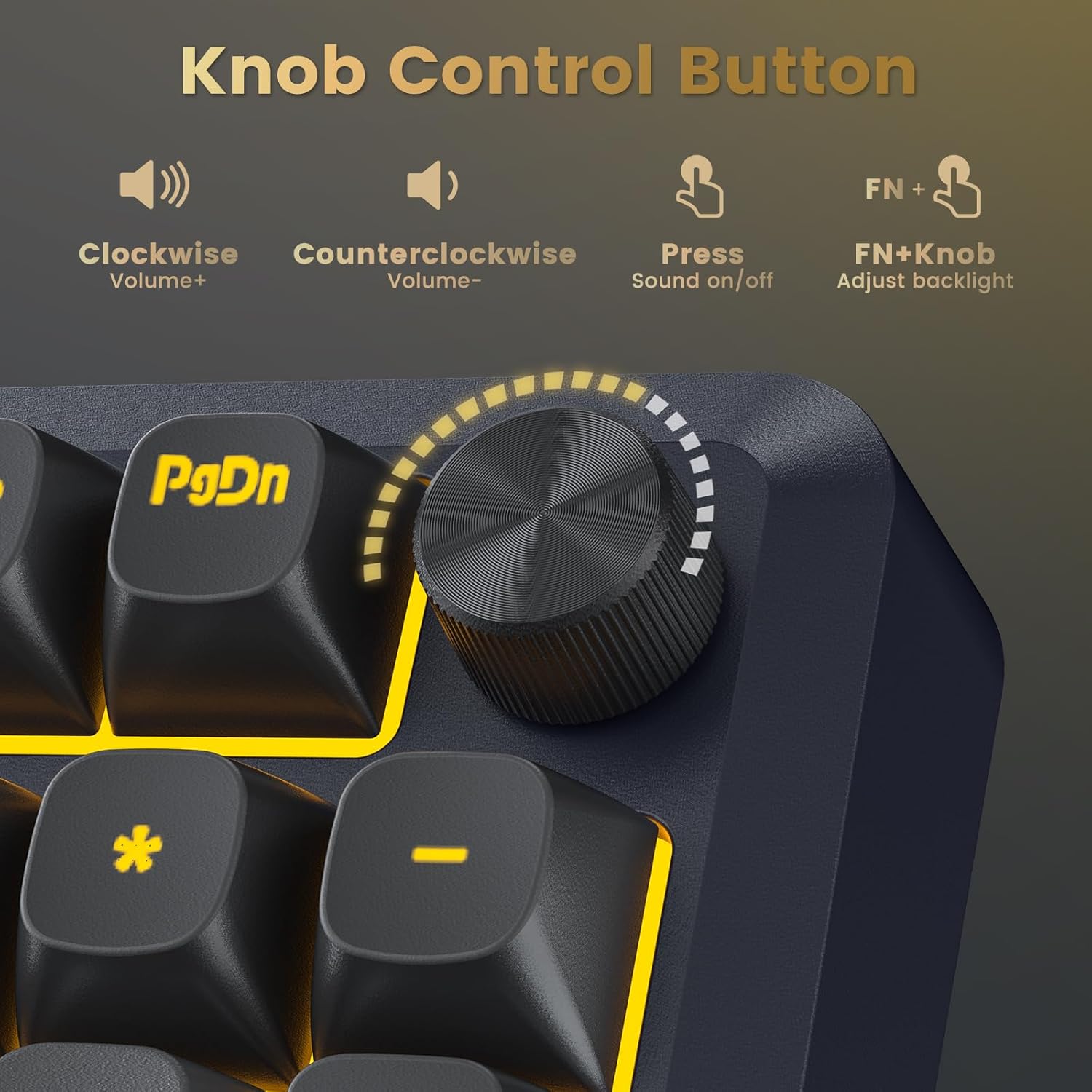 REDRAGON BREAGI PRO GASKET WIRELESS MECHANICAL KEYBOARD CREAM LINEAR SWITCHES K688GB-RGB-PRO thumbnail 8