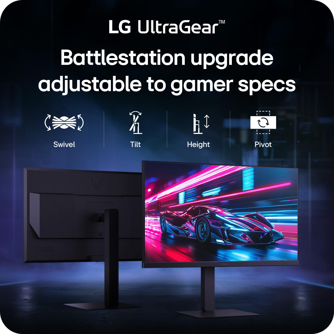 LG 27 INCH ULTRAGEAR QHD 2560 X 1440 IPS DISPLAY 300HZ 1MS GAMING MONITOR BLACK 27G640AB thumbnail 14