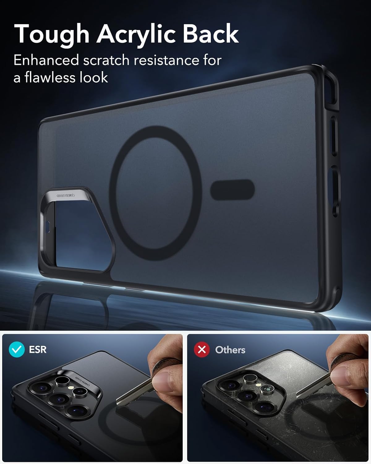ESR SAMSUNG S25 ULTRA CLASSIC HYBRID CASE FROSTED BLACK thumbnail 9