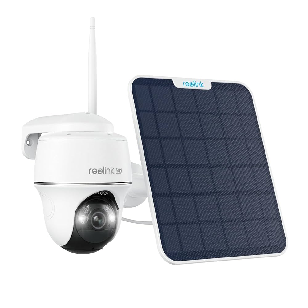 REOLINK 8MP ULTRA HD 4K OUTDOOR WIFI 6BATTERY PT CAMERA KIT BWPT4K07SPW