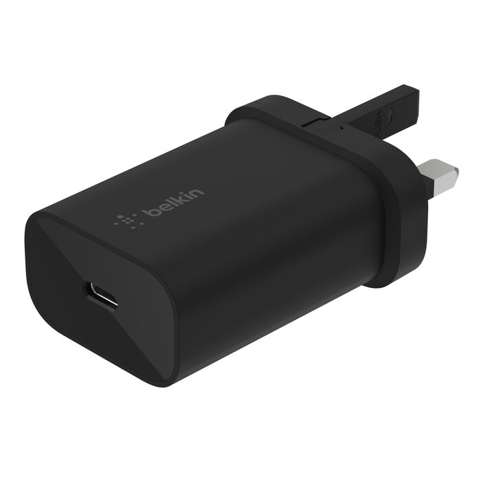 BELKIN BOOST CHARGE 25W USB C WALL CHARGER BLACK WCA004MYBK