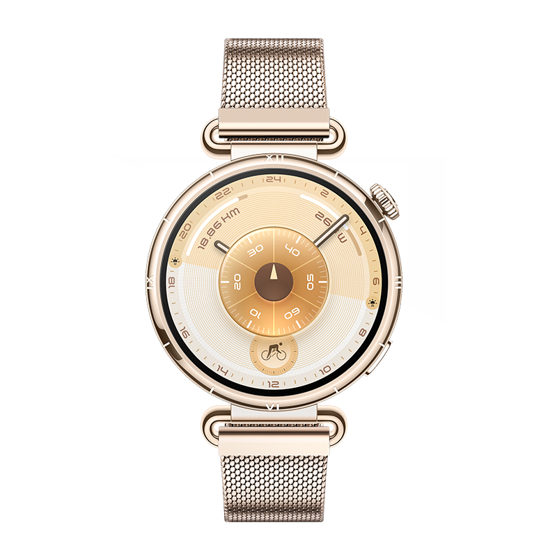 HUAWEI WATCH GT 6 41MM GOLD STAINLESS STEEL CASE WITH GOLD MILANESE STRAP KSU-B19 55020FUK