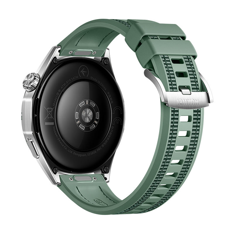 HUAWEI WATCH GT 6 46MM GREEN STAINLESS STEEL CASE WITH GREEN WOVEN STRAP ATM-B19 55020FUD thumbnail 4