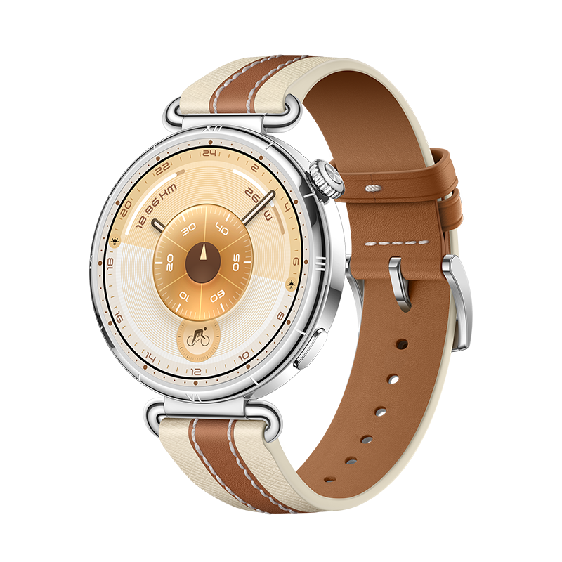 HUAWEI WATCH GT 6 41MM BROWN STAINLESS STEEL CASE WITH BROWN COMPOSITE LEATHER STRAP KSU-B19 55020FUL thumbnail 2