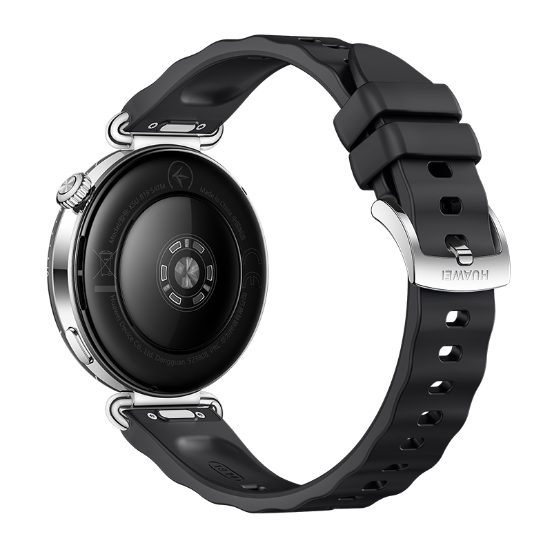 HUAWEI WATCH GT 6 41MM BLACK STAINLESS STEEL CASE WITH BLACK FLUOROESTOMER STRAP KSU-B19 55020FUM thumbnail 4
