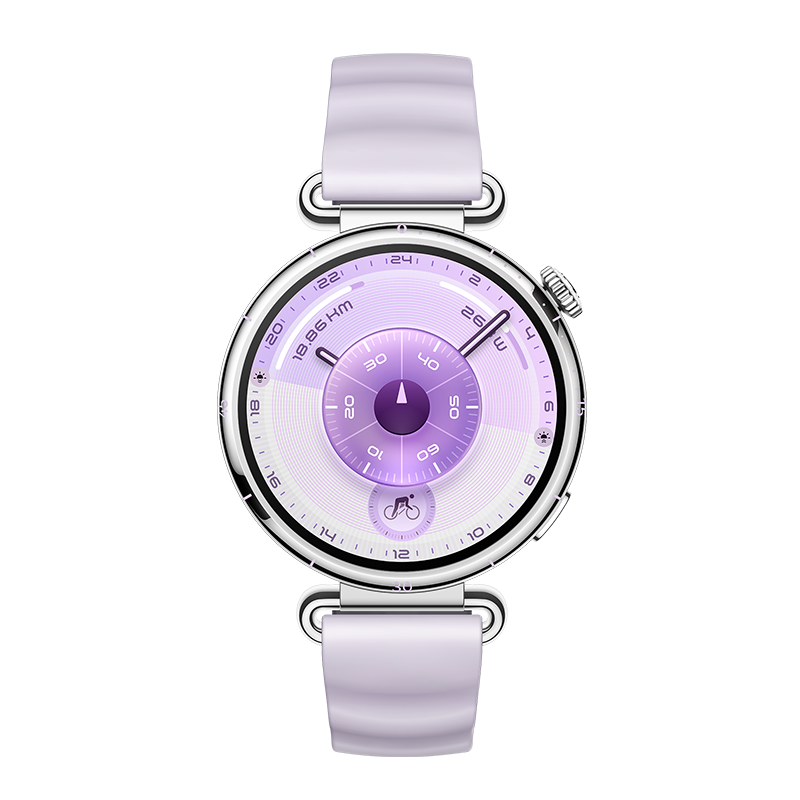 HUAWEI WATCH GT 6 41MM PURPLE STAINLESS STEEL CASE WITH PURPLE FLUOROELASTOMER STRAP KSU-B19 55020FUH