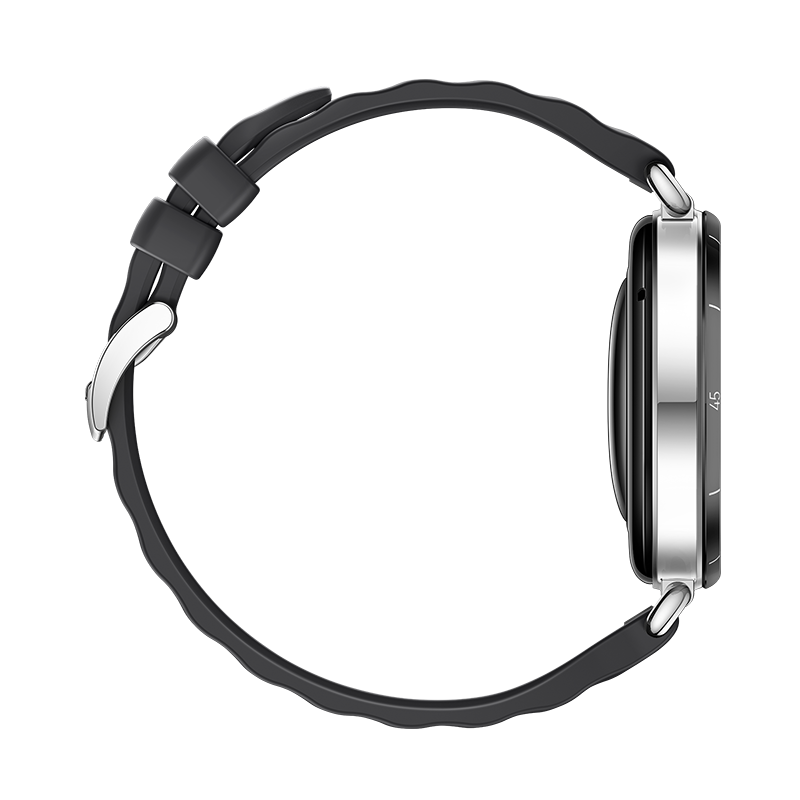 HUAWEI WATCH GT 6 46MM BLACK STAINLESS STEEL CASE WITH BLACK FLUOROELASTOMER STRAP ATM-B19 55020FUF thumbnail 4