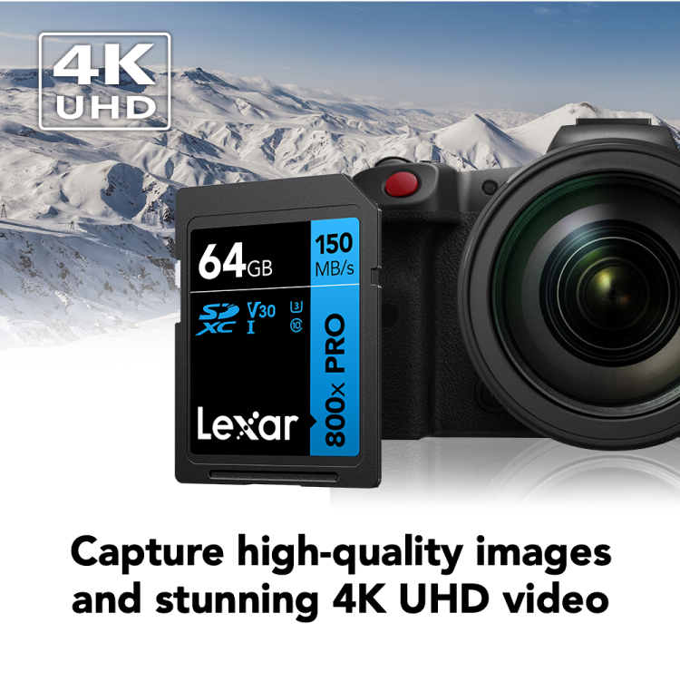 Lexar Professional 800x SDXC™ UHS-I Memory Card - Up to 150MB/s, High-Speed Storage for Photography and Video thumbnail 2