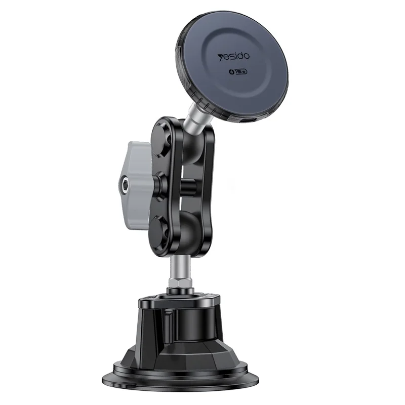 YESIDO 15W MAGSAFE WIRELESS CHARGING PHONE HOLDER BLACK C322