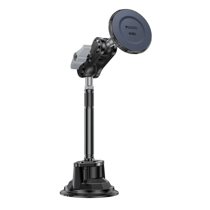 YESIDO 15W MAGSAFE WIRELESS CHARGING PHONE HOLDER LONG POLE BLACK C323
