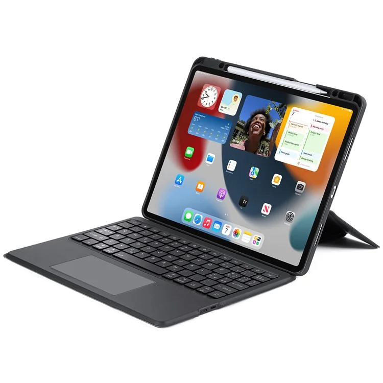 DUXDUCIS IPAD AIR 13 AND IPAD PRO 12.9 INCH MAGNETIC FOLIO KEYBOARD BLACK ALBYBG-003