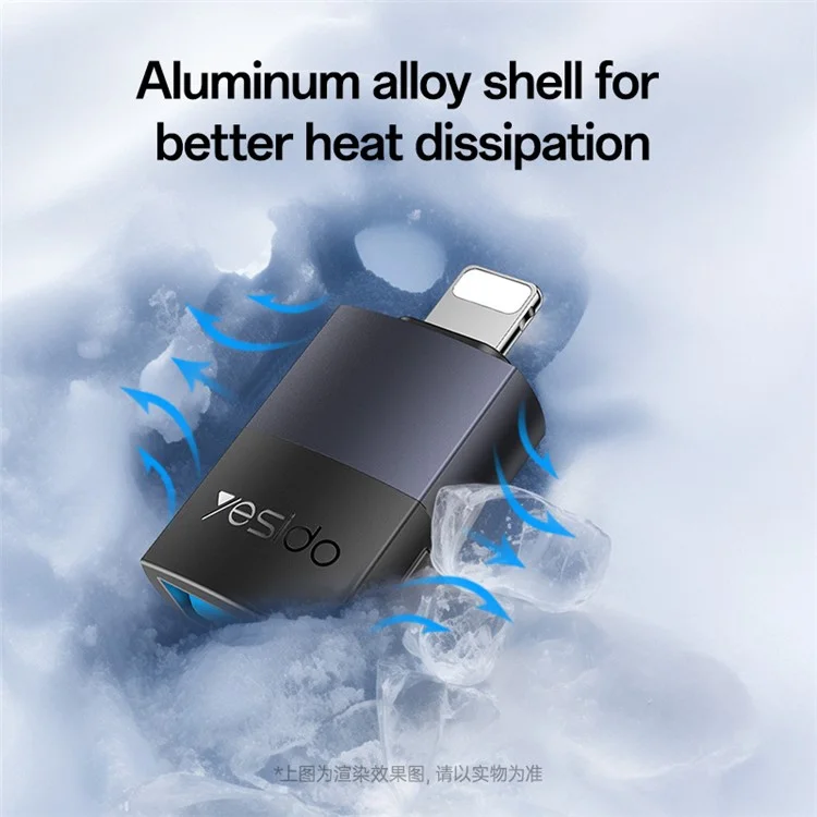 YESIDO OTG ADAPTER BLACK GS32 thumbnail 5
