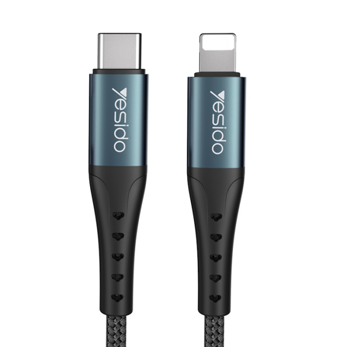 YESIDO USB-C TO LIGHTNING CABLE 1.2M BLACK CA64