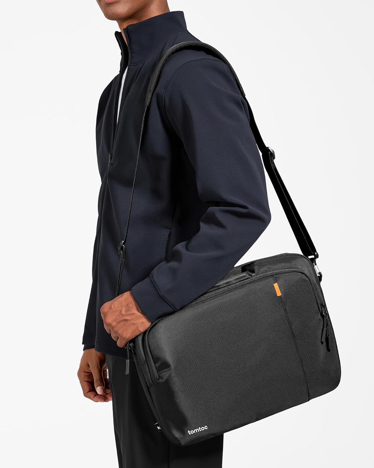 TOMTOC DEFENDER A30 13.5-14 INCH LAPTOP SHOULDER BAG BLACK A30D2D1 thumbnail 7