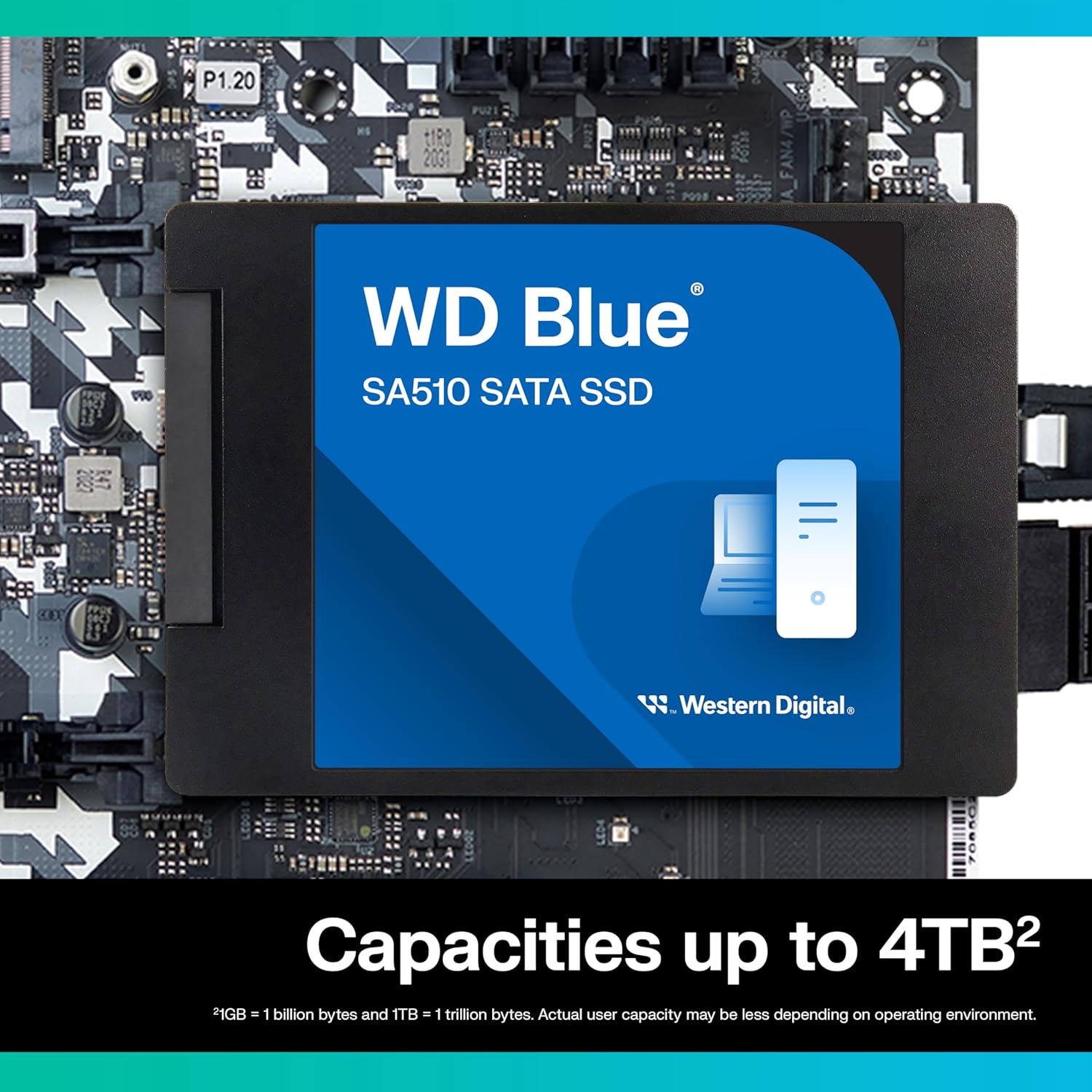 WD BLUE SSD SATA SA510 500GB UP TO 560MB/S WDS500G3B0A-00AXR0 thumbnail 4