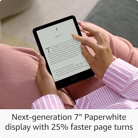 Amazon Kindle Paperwhite 7-Inch (12th Generation) E-Reader - USB-C, Waterproof, Adjustable Warm Light (Black) thumbnail 4