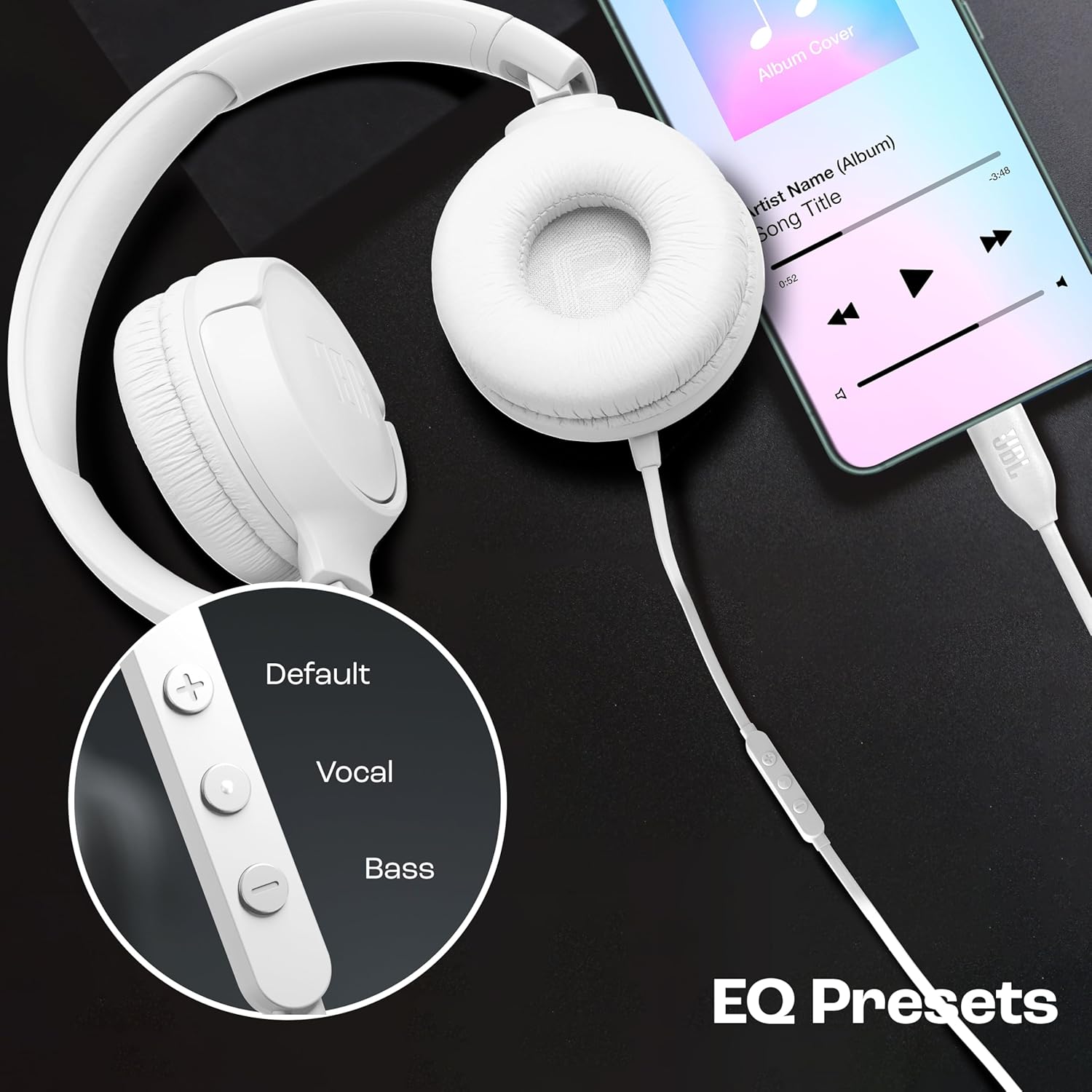 JBL TUNE 520C USBC WIRED HEADSET WHITE thumbnail 9