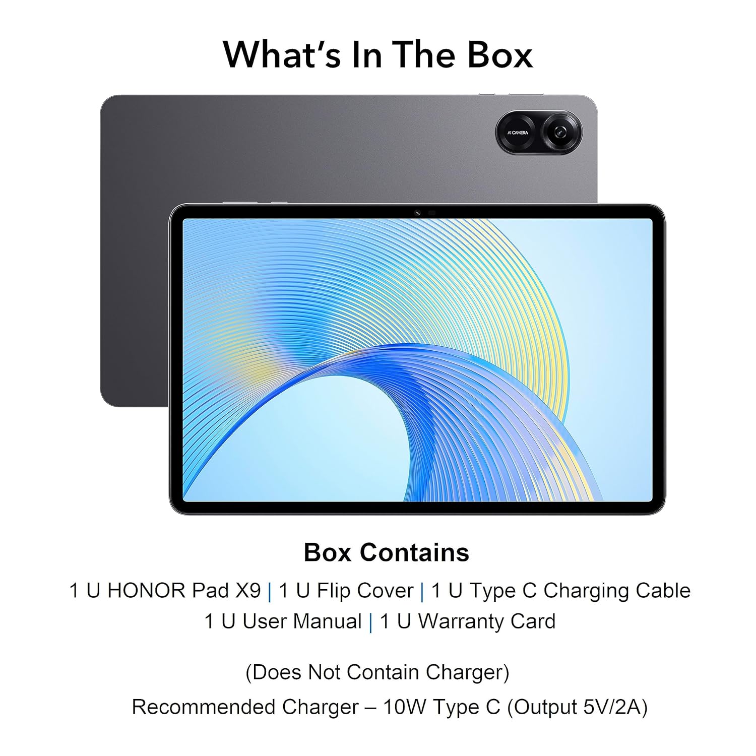 HONOR PAD X9A 5G 8GB 128GB GRAY WITH FLIP COVER ELN2-L29 thumbnail 2
