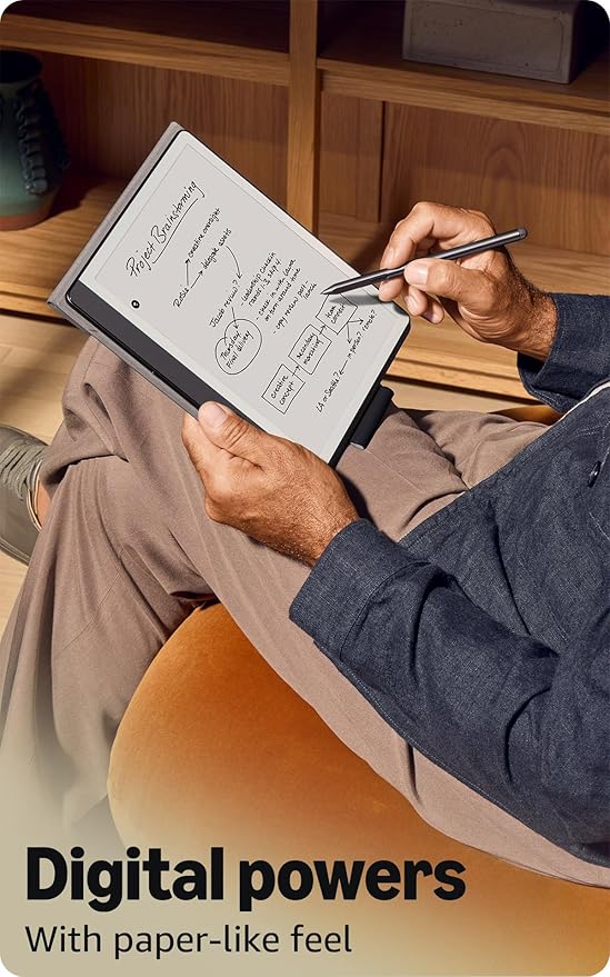AMAZON KINDLE SCRIBE 10.2 INCH 64GB WITH PREMIUM PEN TUNGSTEN GREY C4A6T4 thumbnail 4