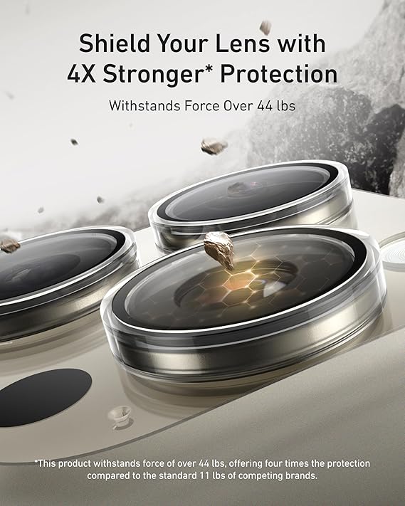 ANKER IPHONE 16 PRO MAX 2 PACK GLASS SCREEN PROTECTOR AND CAMERA LENS A720FHVC thumbnail 4
