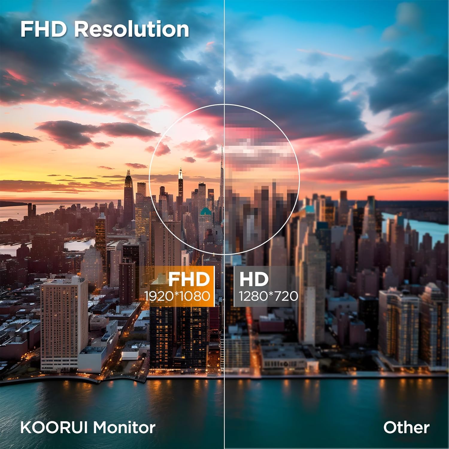 KOORUI 24-INCH FHD 1920X1080 75HZ CURVED GAMING MONITOR BLACK 24N5CA thumbnail 2